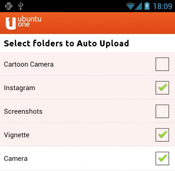 Actualización de Ubuntu One Files para Android con soporte para Instagram
