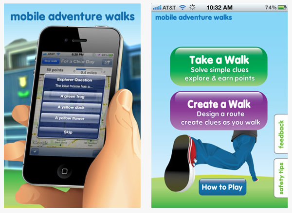Walk the adventure, Geocaching para el  iPhone