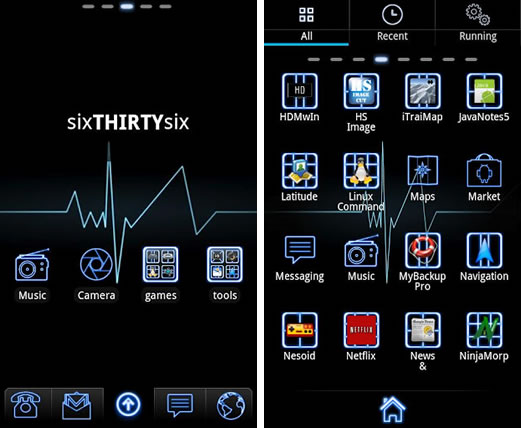 GO Launcher EX Néon Azul Theme, Viste tu tu Android con este tema muy atractivo GO Launcher EX Néon Azul Theme, Viste tu tu Android con este tema muy atractivo