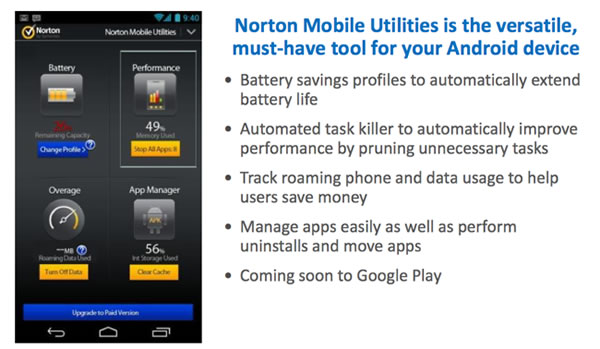 Symantec presenta dos nuevas aplicaciones para móvil. Mobile Utilities 2.0 y Hotspot Privacy
