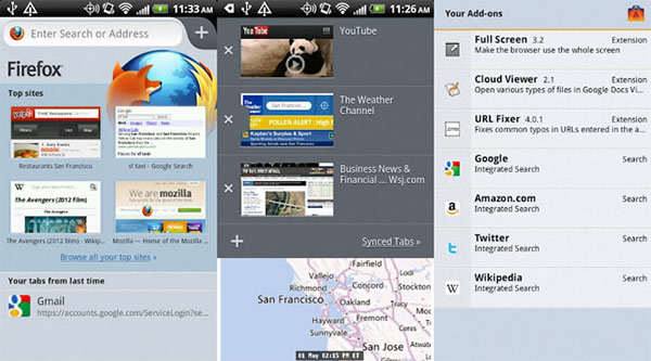 Firefox 14 para Android Firefox 14 para Android
