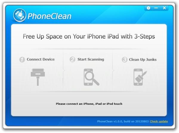 Eliminar archivos temporales y liberar espacio con PhoneClean