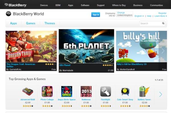 BlackBerry World Store es anunciado por RIM 