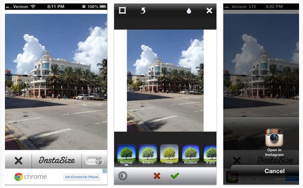 InstaSize publica tus fotos sin cortes en Instagram