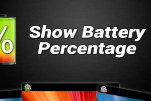 Visualiza de forma clara el porcentaje de carga de tu batería