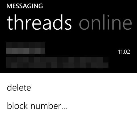 Como bloquear llamadas y SMS de un numero – Windows Phone
