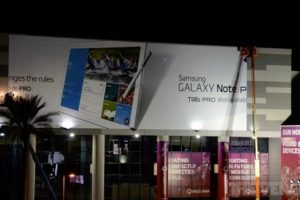 Anuncio en las afueras del CES revela el Samsung Galaxy Tab Pro y el Galaxy Note Pro